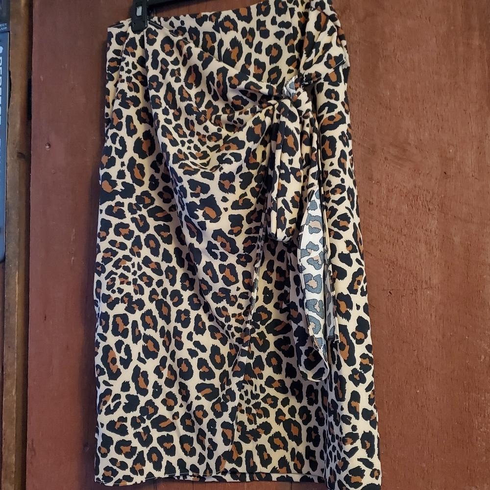 NEW leopard print maxi skirt